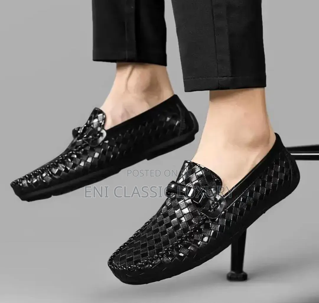 Gucci Glossy Luxury Men's Loafers Shoes Best Quality Well Banded