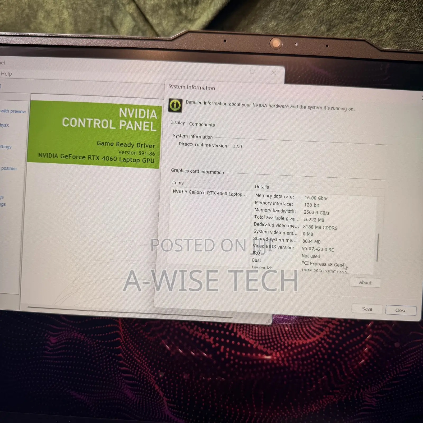 Laptop Lenovo LOQ 15ARP9 16GB AMD Ryzen 7 SSD 512GB