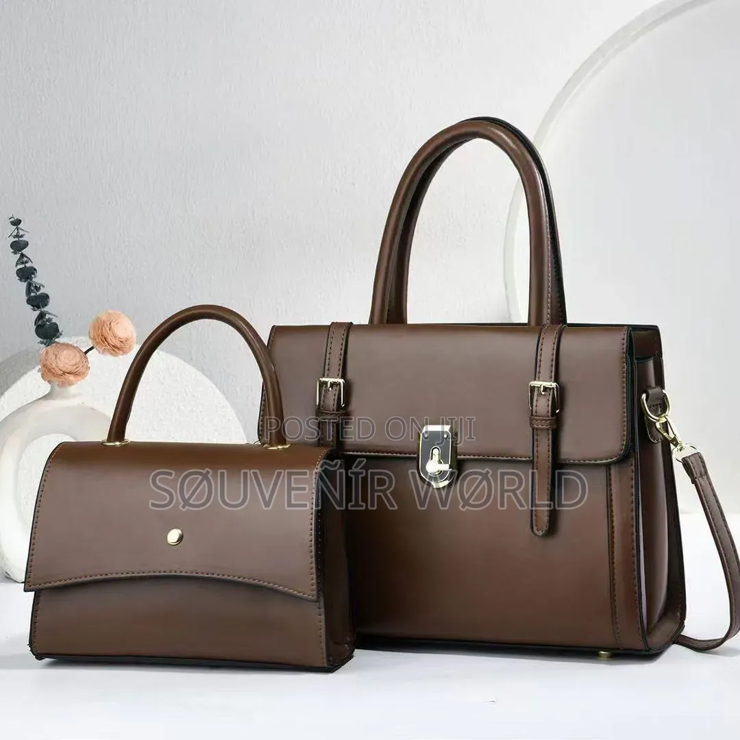 Fashion Bag Elegant 2-Piece Luxury Handbag Set – Wine Red