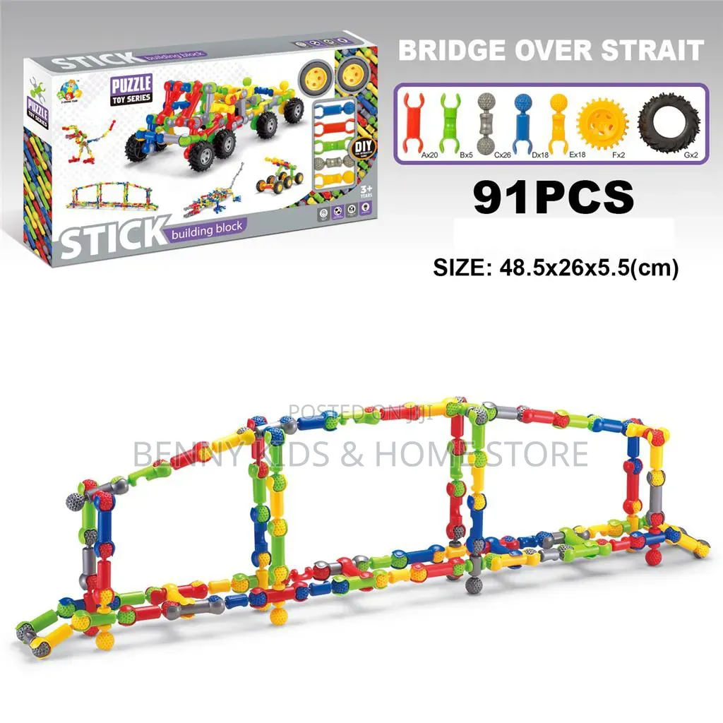 91pcs Bridge Puzzle Set