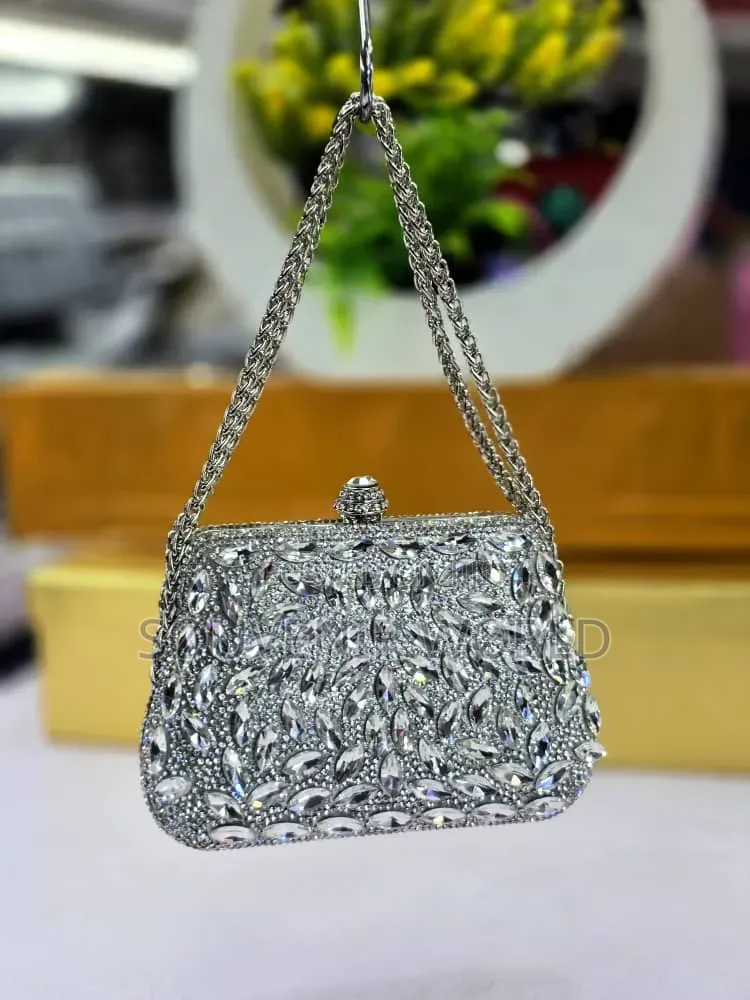 Luxury Crystal Evening Clutch Bag 