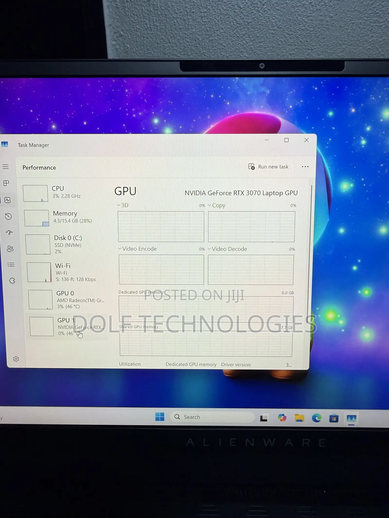 Laptop Alienware M15 16GB AMD Ryzen 9 SSD 1T