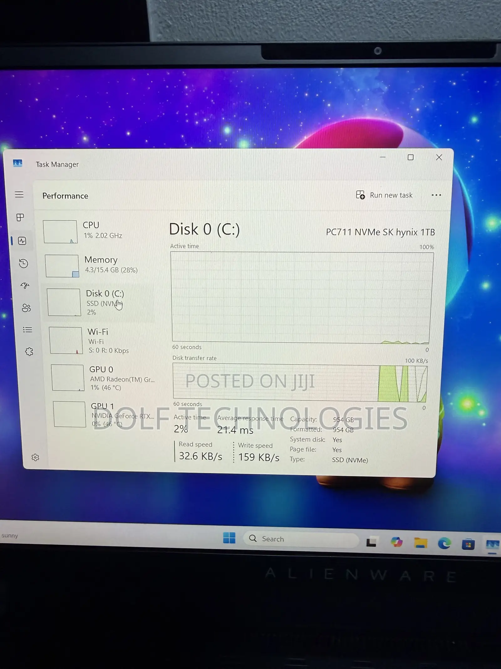 Laptop Alienware M15 16GB AMD Ryzen 9 SSD 1T