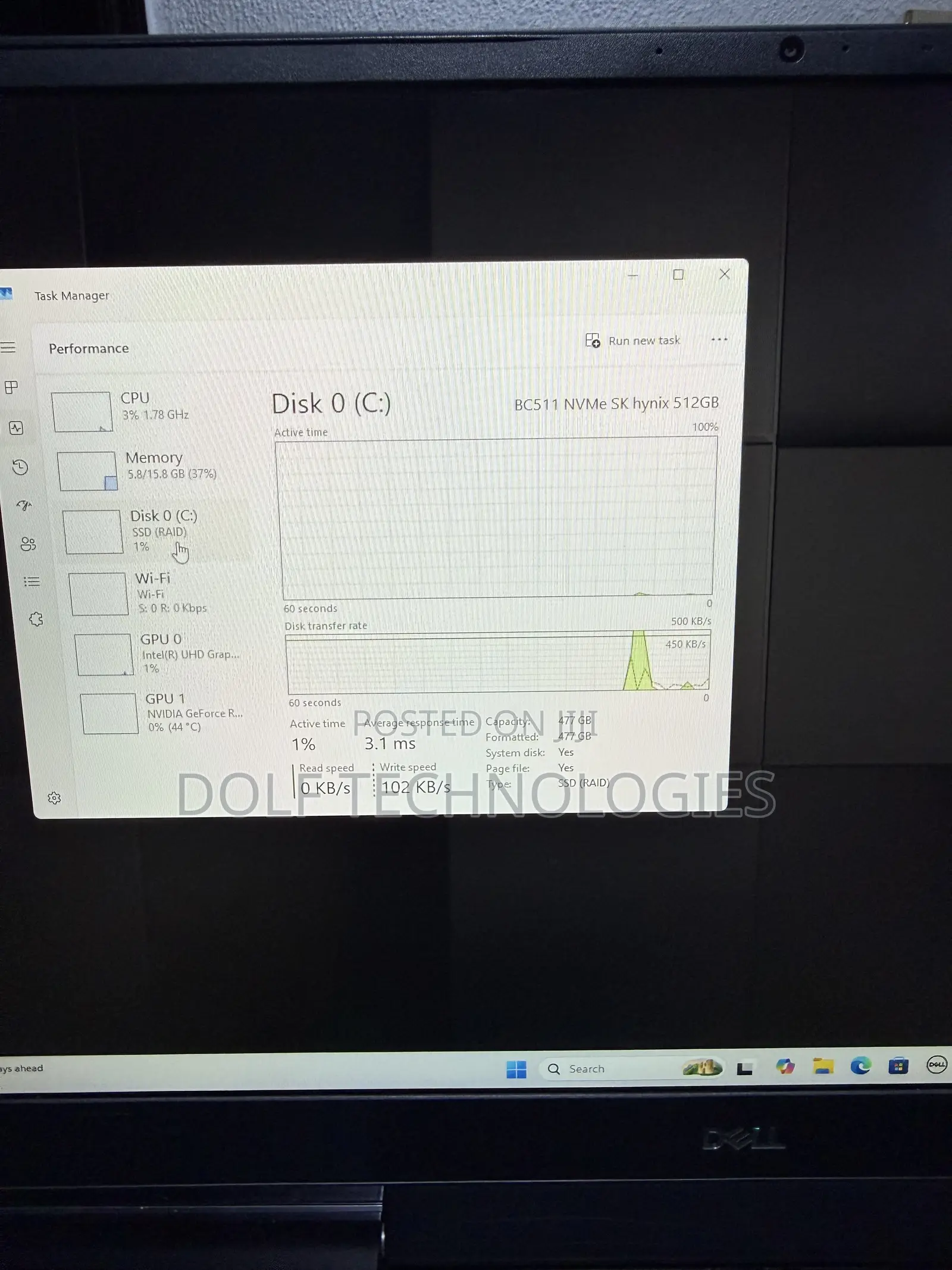 Laptop Dell G7 17 7000 16GB Intel Core i7 SSD 1T