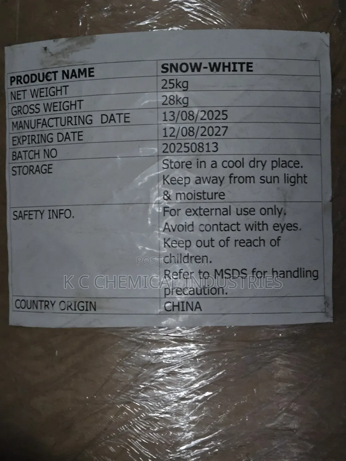 Snow White Powder