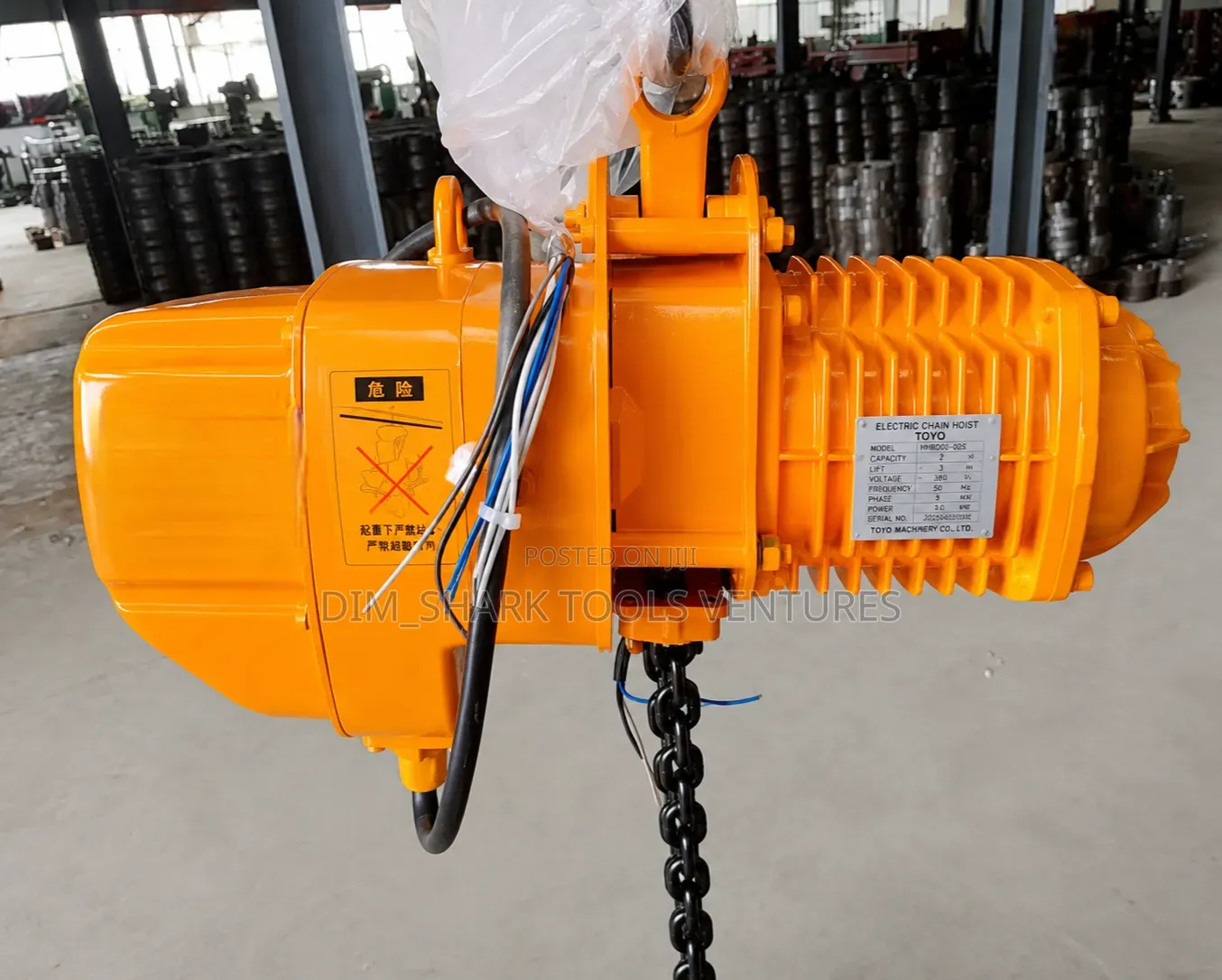 2ton Heavy Duty Toyo Electric Chain Hoist Model H-8b