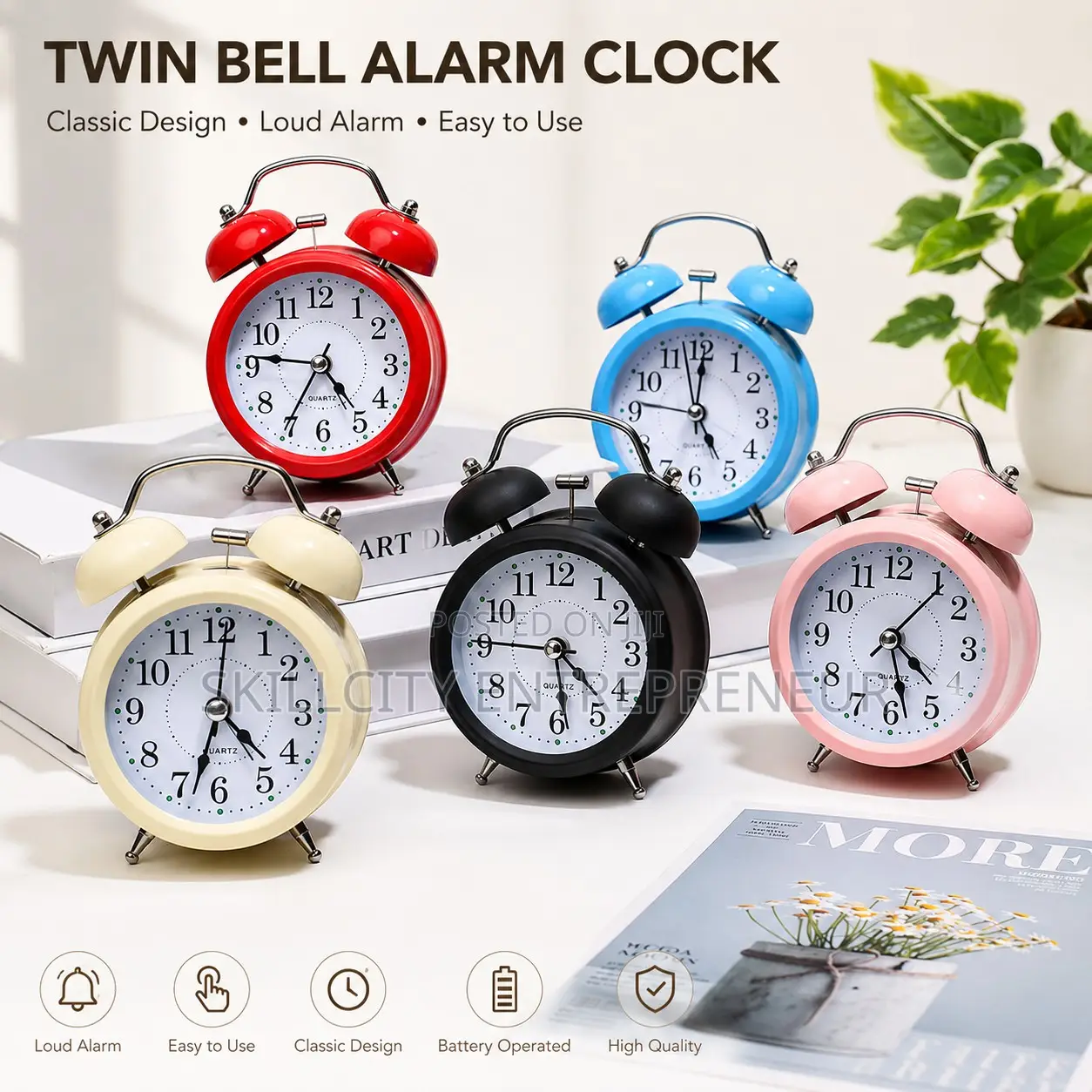 Twin Bell Alarm Clock