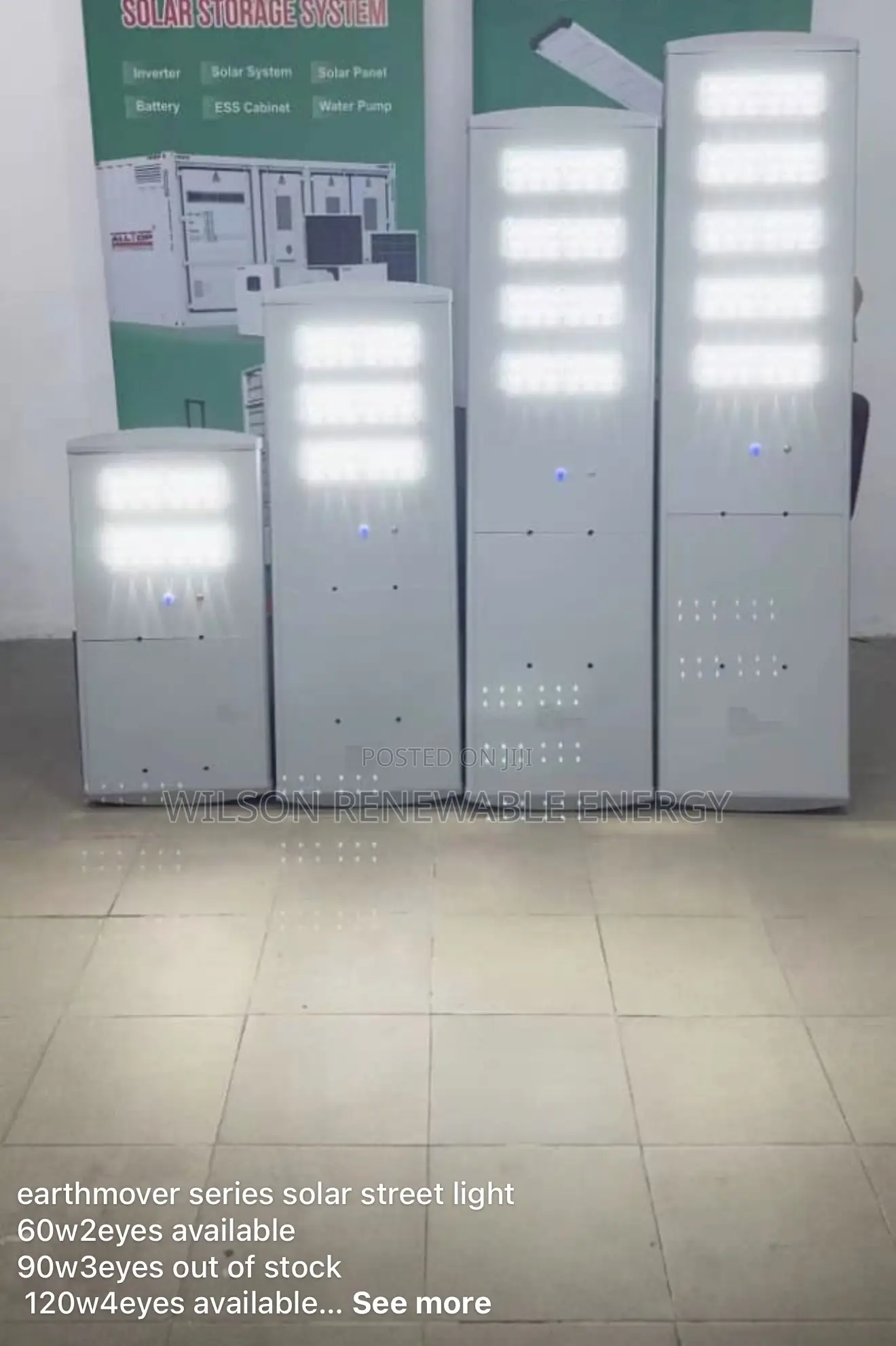 150w 5eyes Alltop Solar Street Light (Earthmover Series)