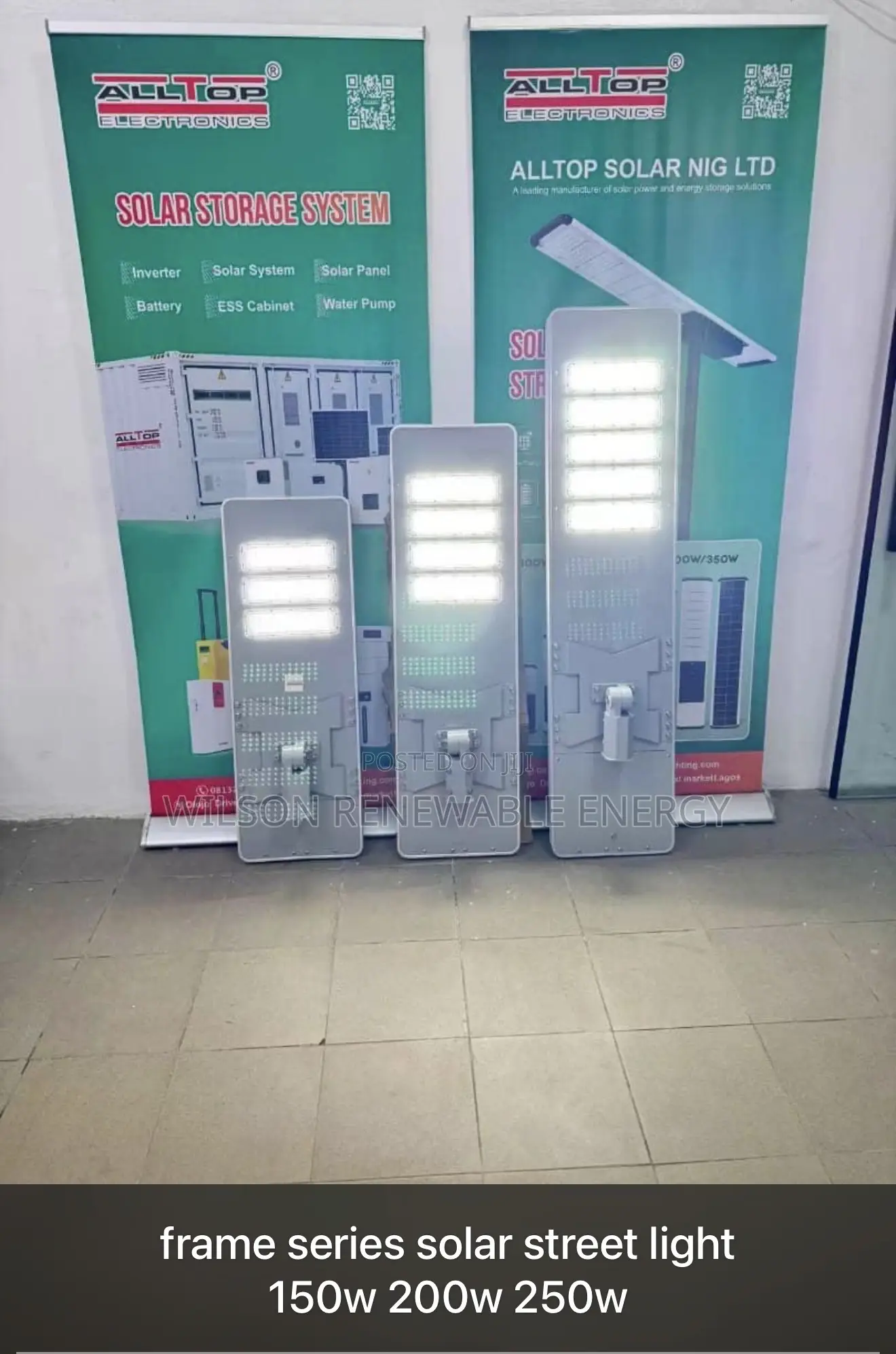 250w 5eyes Alltop Solar Street Light (Frames Series)