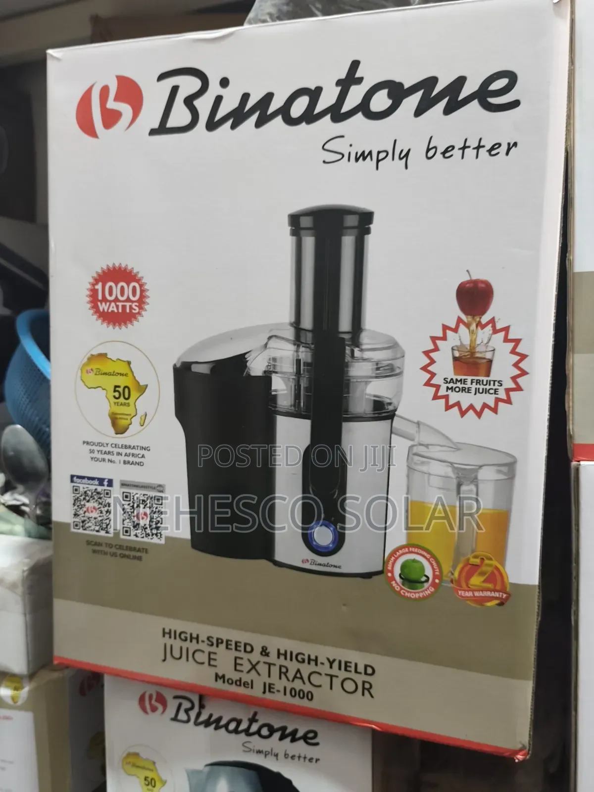 Fresh Fruit Juicer Machine – Binatone 1000w
