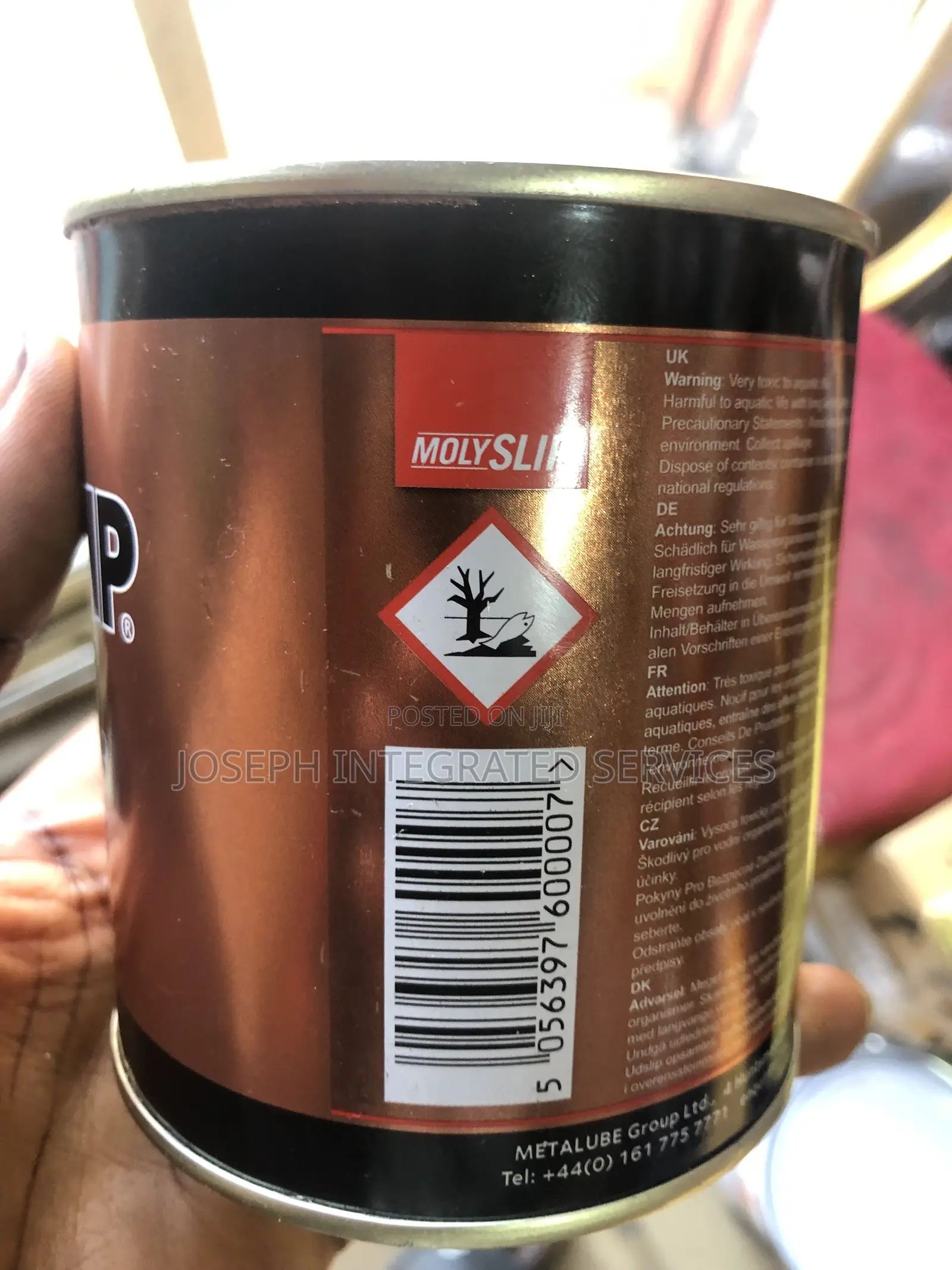 Molyslip Copaslip, a High-Temperature, Anti-Seize Compound
