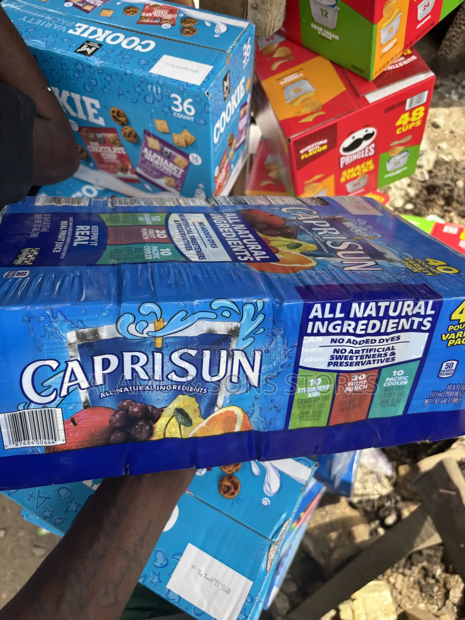 Apri Sun Variety Pack 40 Pouches Natural Fruit Juice Drink Imported