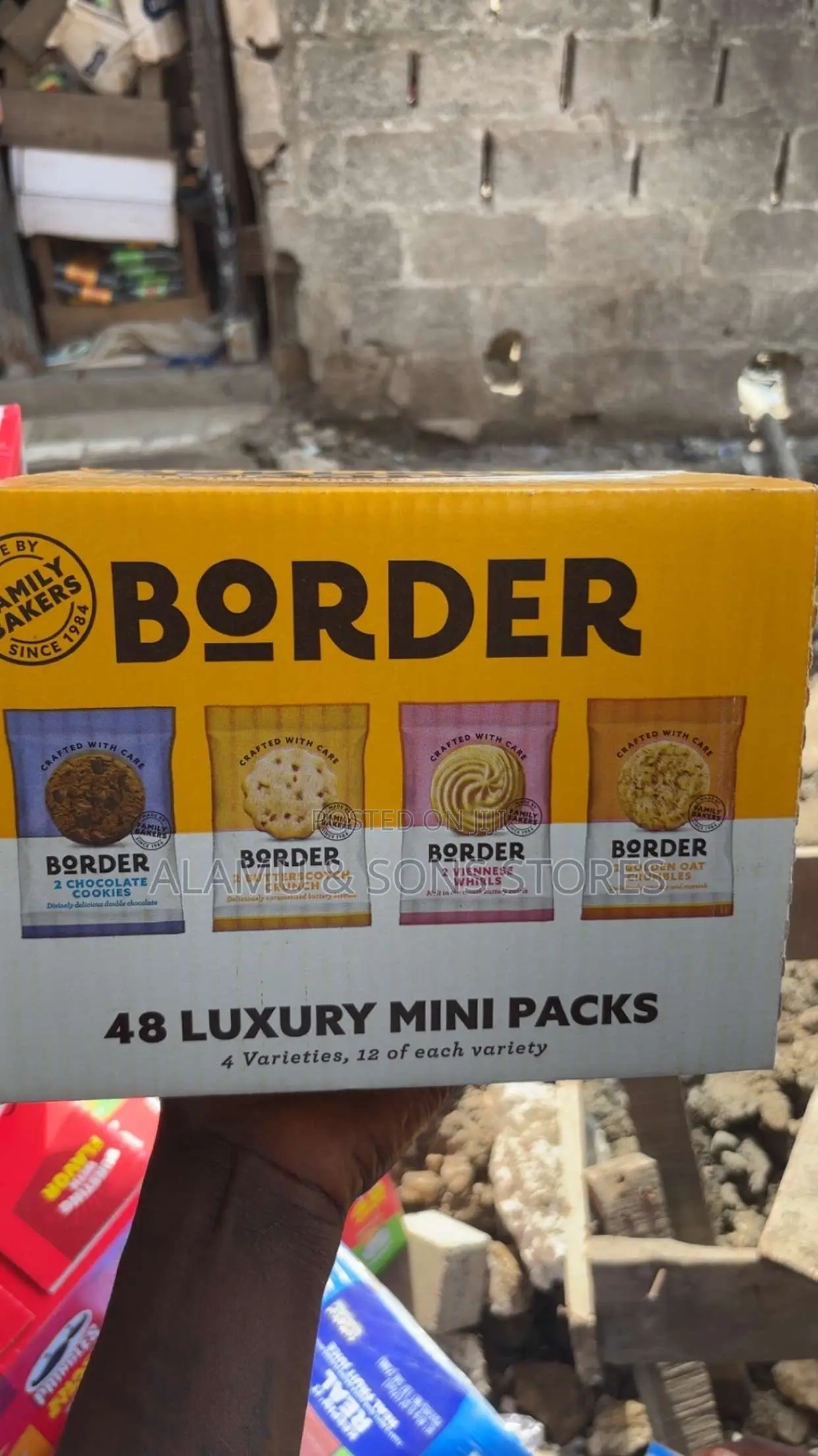 Border Luxury Mini Packs Assorted Biscuits 48 Pack Imported Cookies