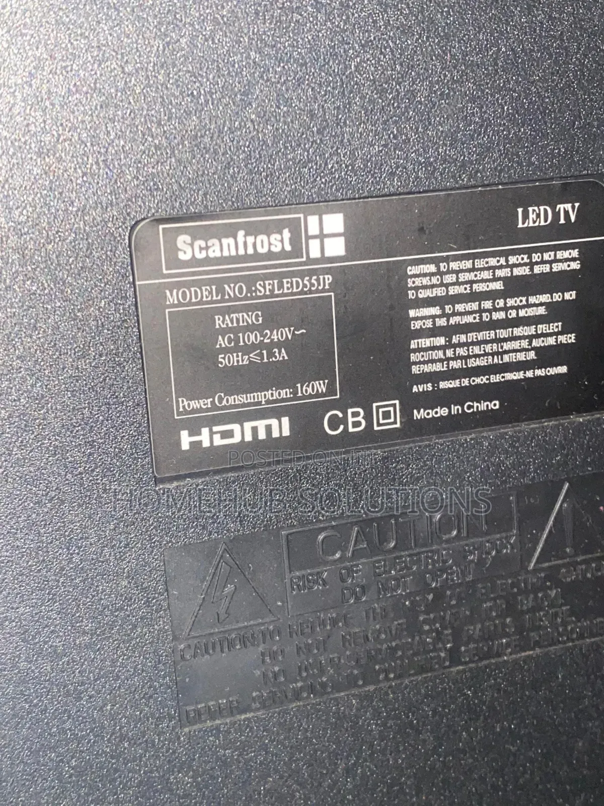 55 Inches Scanfrost Led Tv