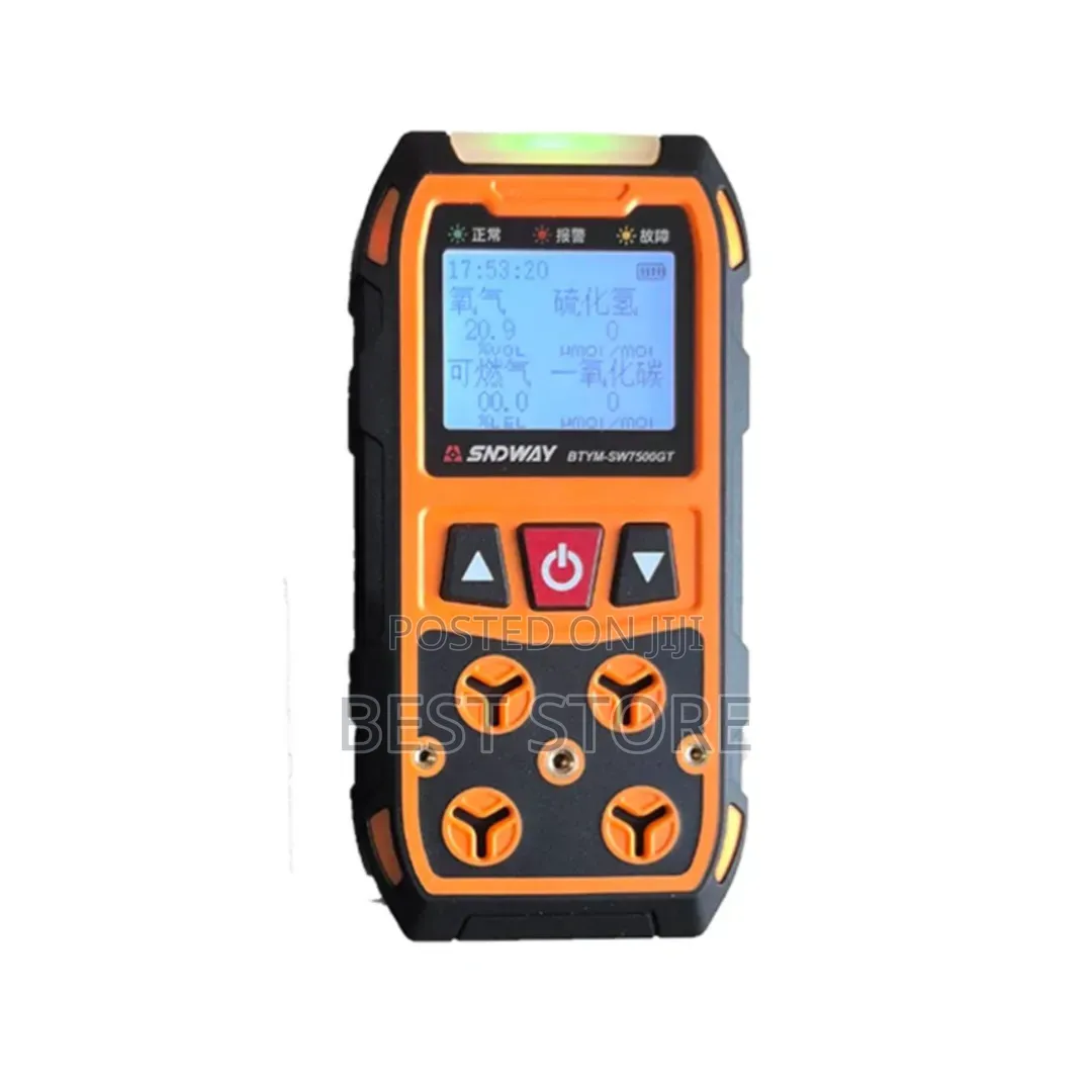 4 in 1 Gas Detector Toxic Carbon Sndway Sw-7500gt O2, Co, H2s, Lel