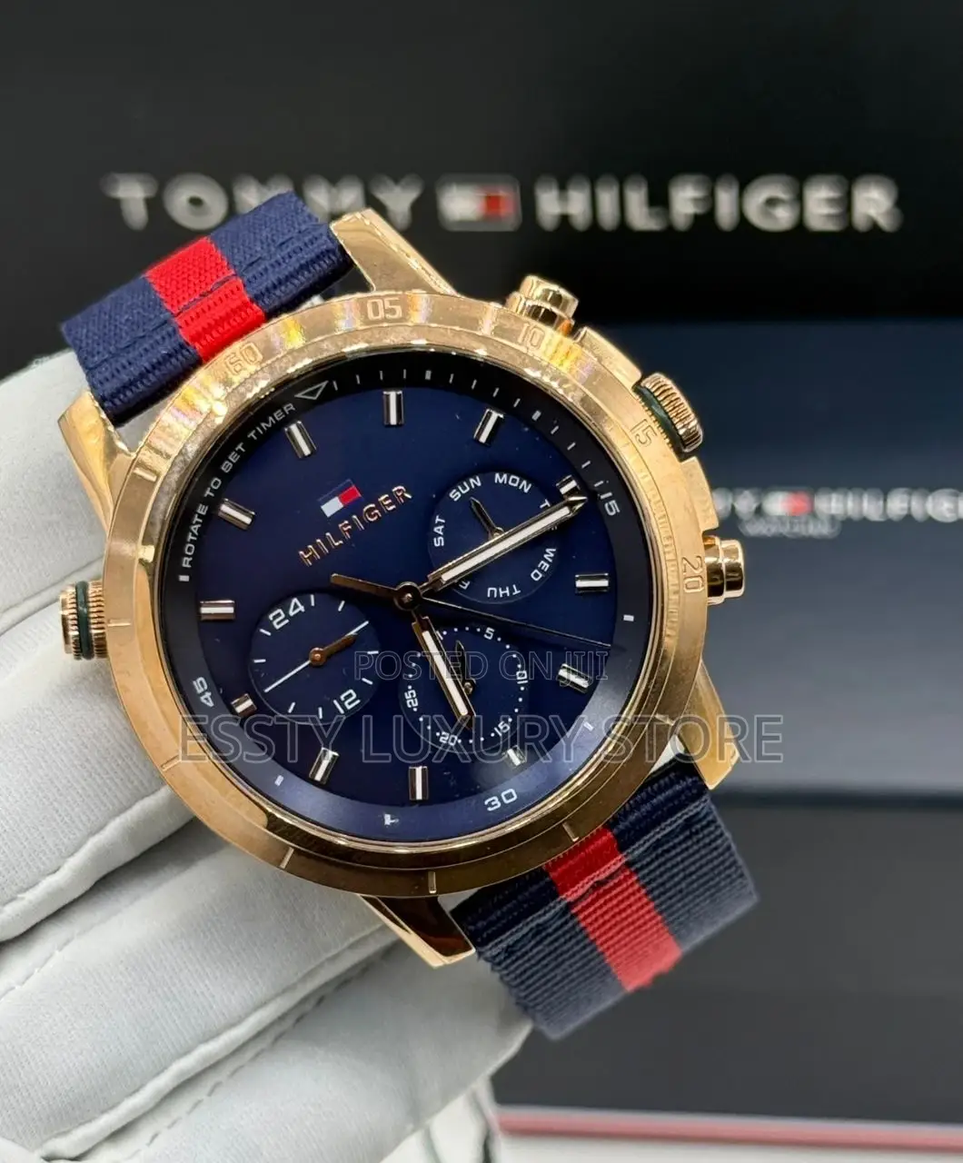 Quality Luxury Tommy Hilfiger Men Wristwatch