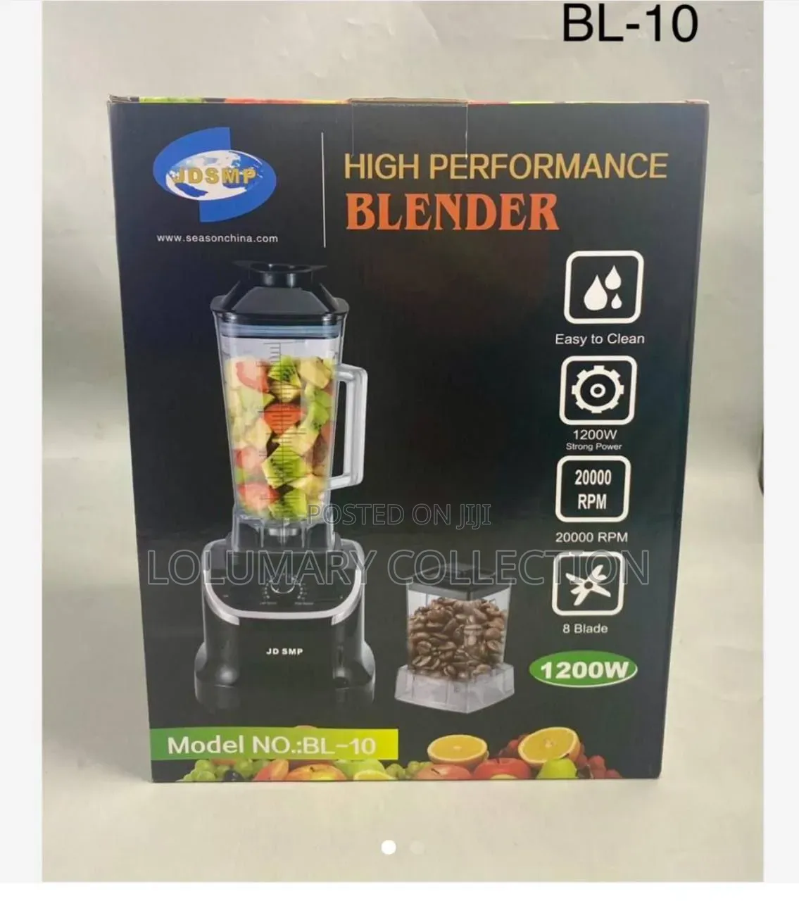 1200 Watts SMP Commercial Blender | Smoothie, Fruit Food Processor