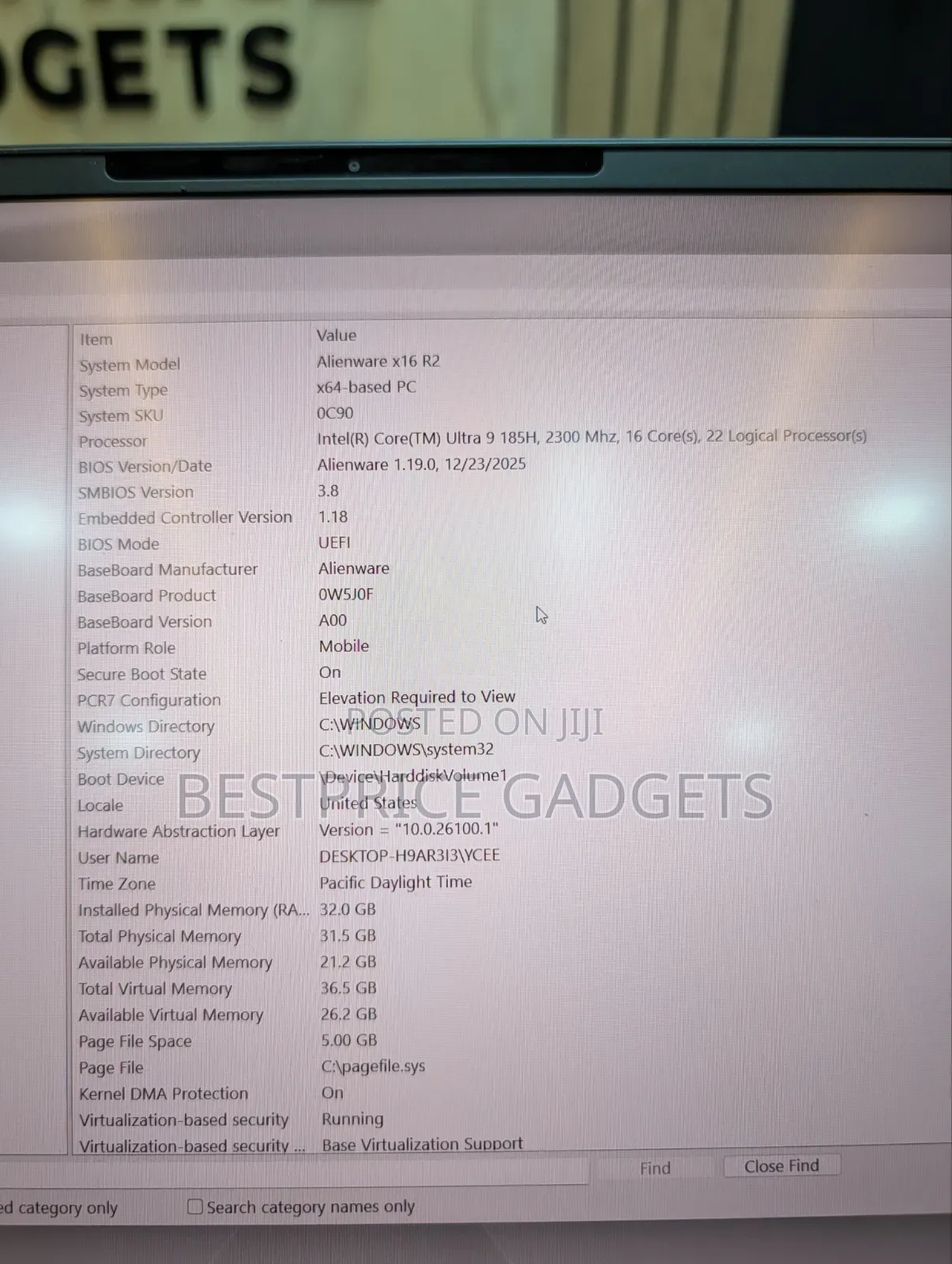 Laptop Dell 32GB Intel Core Ultra 9 SSD 2T