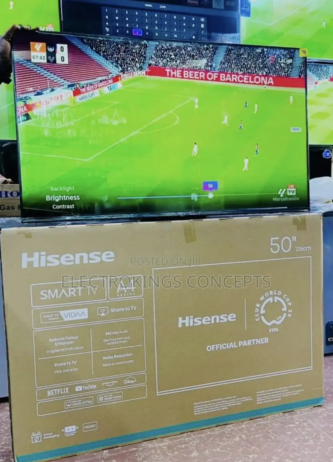 Hisense 50inch Full Hd Smart Tv With Netflix and Youtube