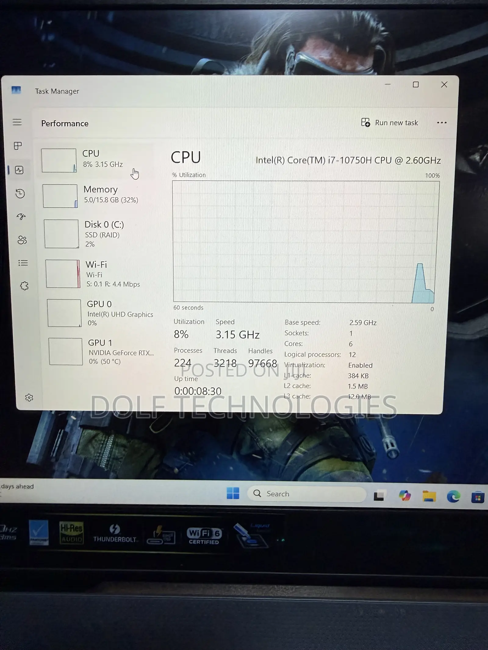 Laptop Asus ROG Zephyrus M15 GU502LU 16GB Intel Core i7 SSD 1T