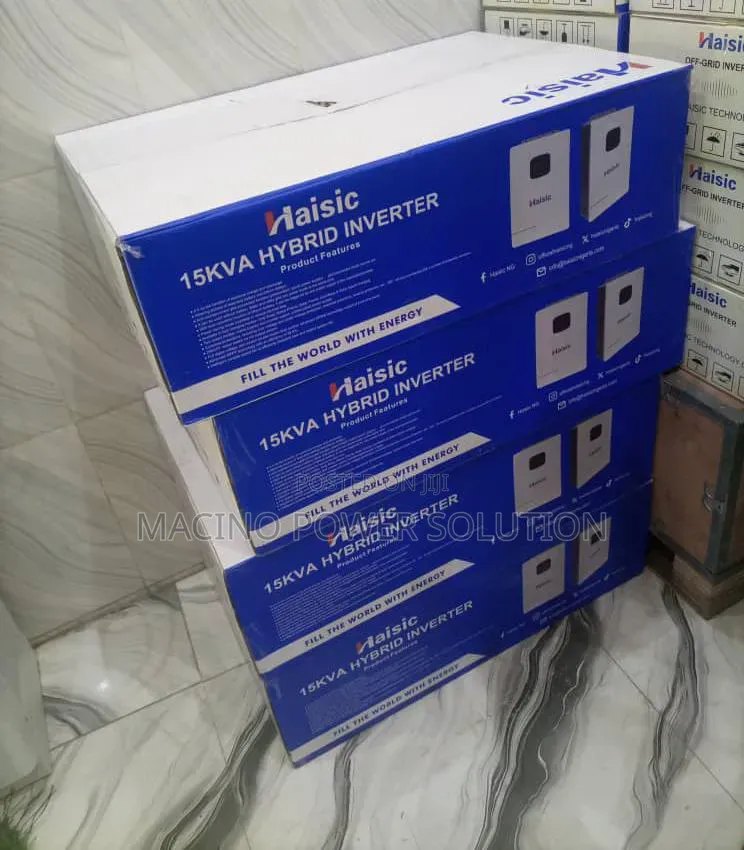Haisic 15kva 48v Hybrid Inverter Dual MPPT for Lithium Battery