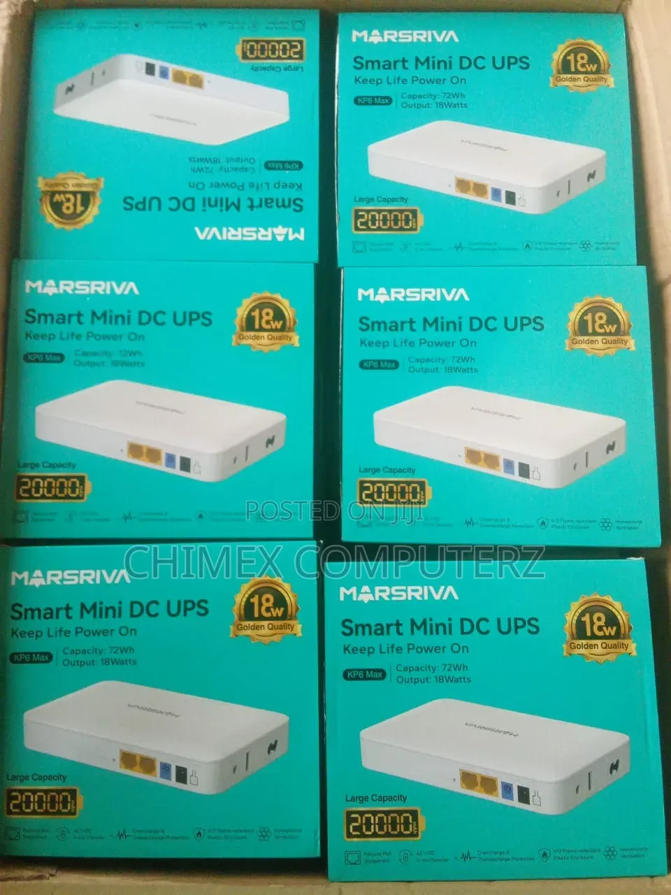 Marsriva 20,000mah Mini Dc Ups Kp6max