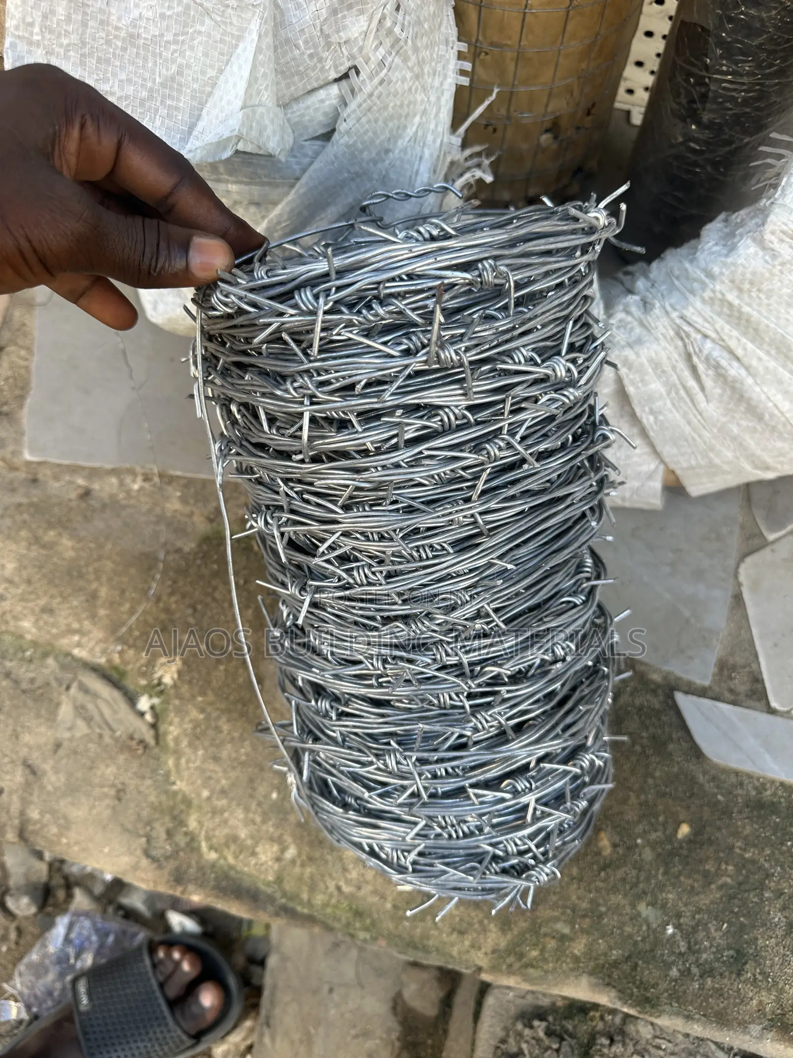 80m Galvanized Barbed Wire Security Fence Wire