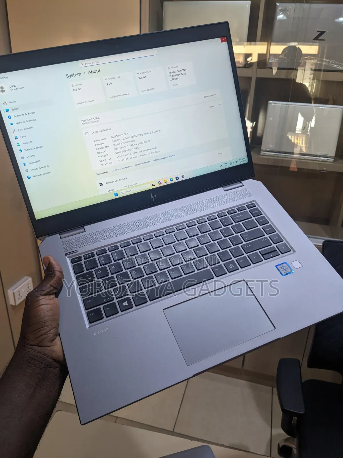 Laptop HP ZBook Studio G5 16GB Nvidia SSD 500GB