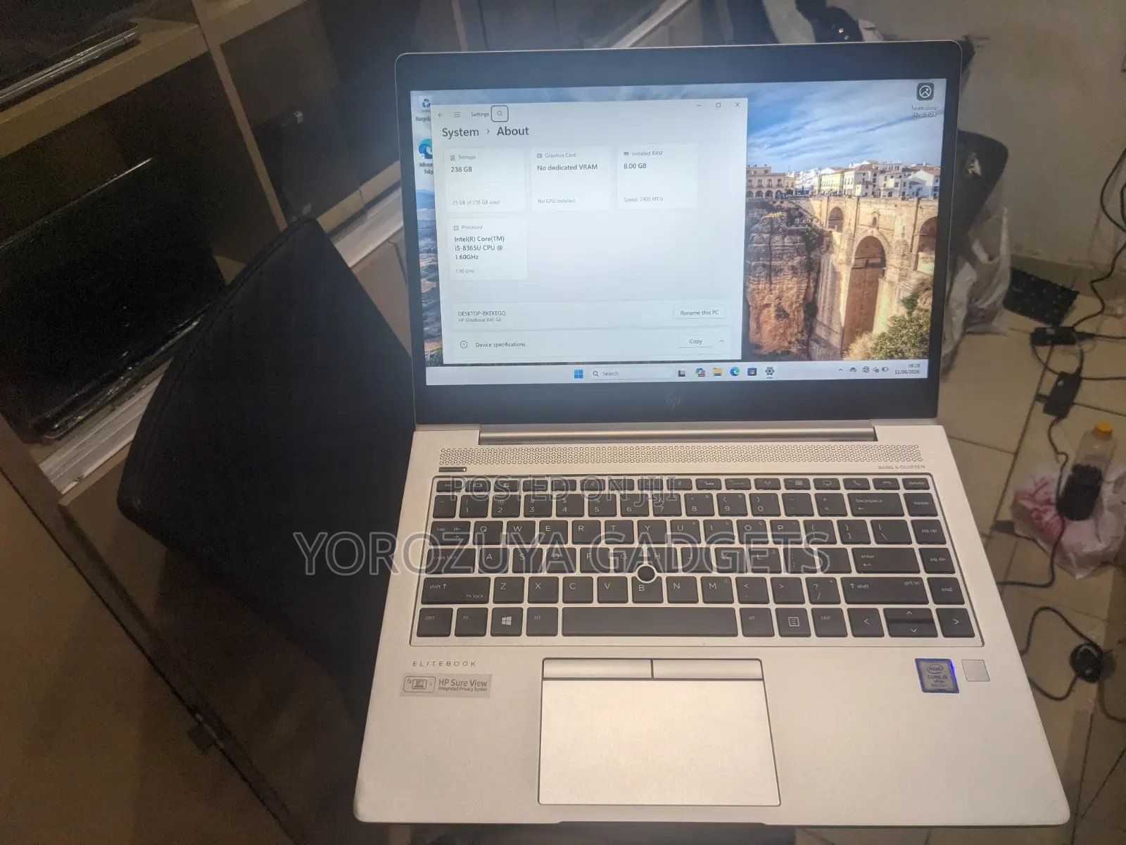 Laptop HP EliteBook 840 G5 16GB Intel Core i7 SSD 256GB