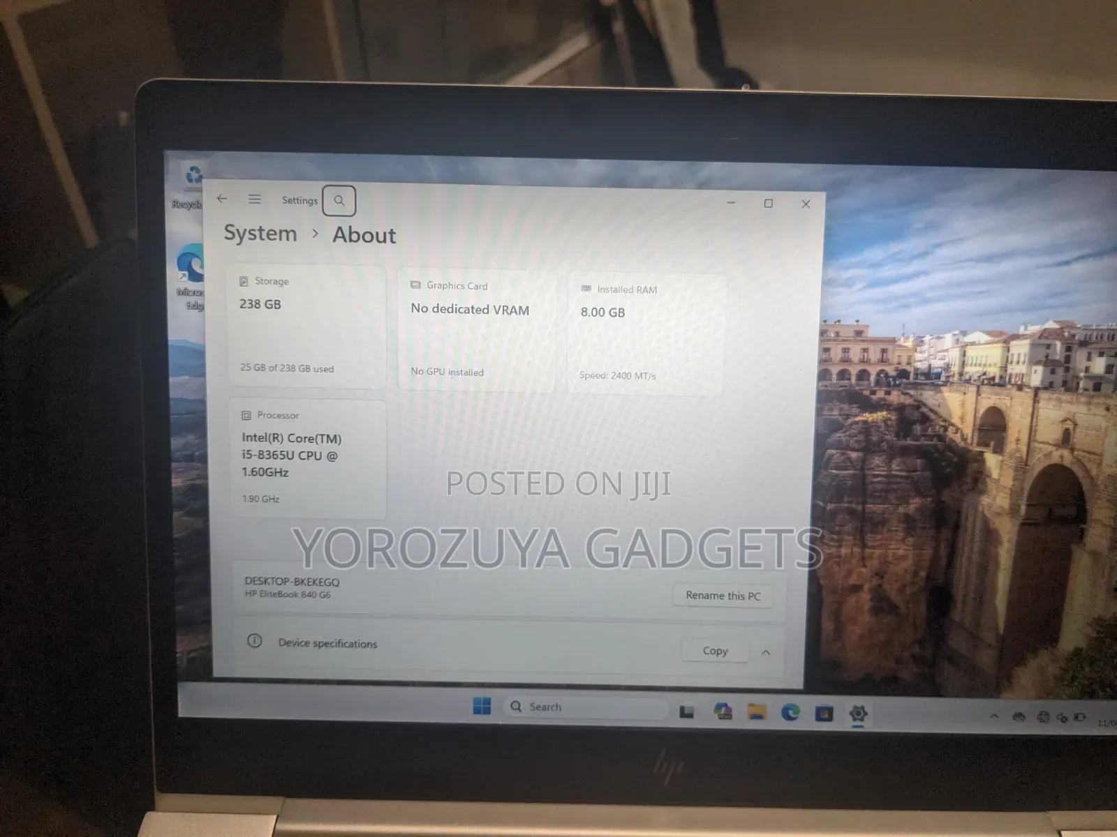 Laptop HP EliteBook 840 G5 16GB Intel Core i7 SSD 256GB