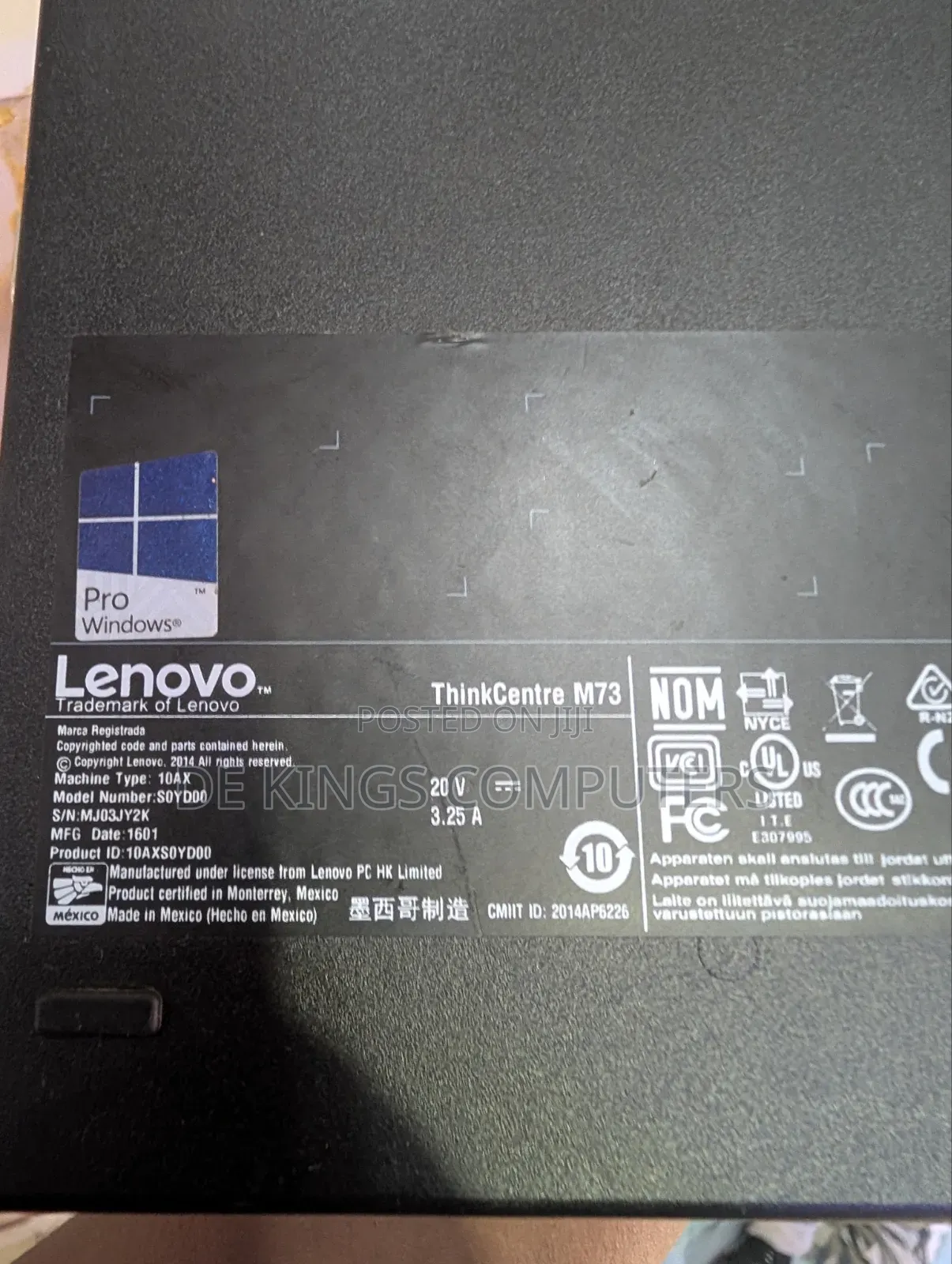 Desktop Computer Lenovo 8GB Intel Core i3 SSHD (Hybrid) 500GB