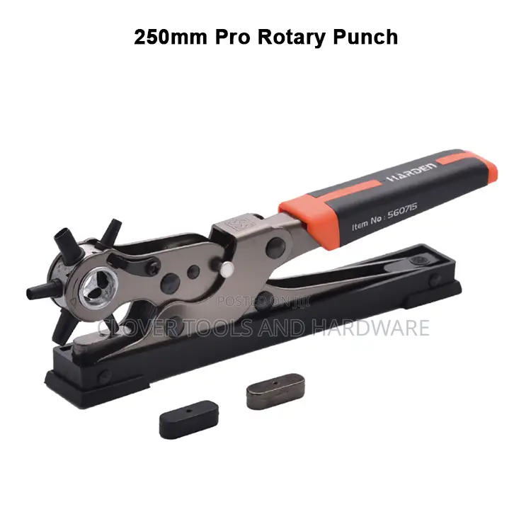 Harden Original Pro Rotary Revolving Leather Hole Punch 560715