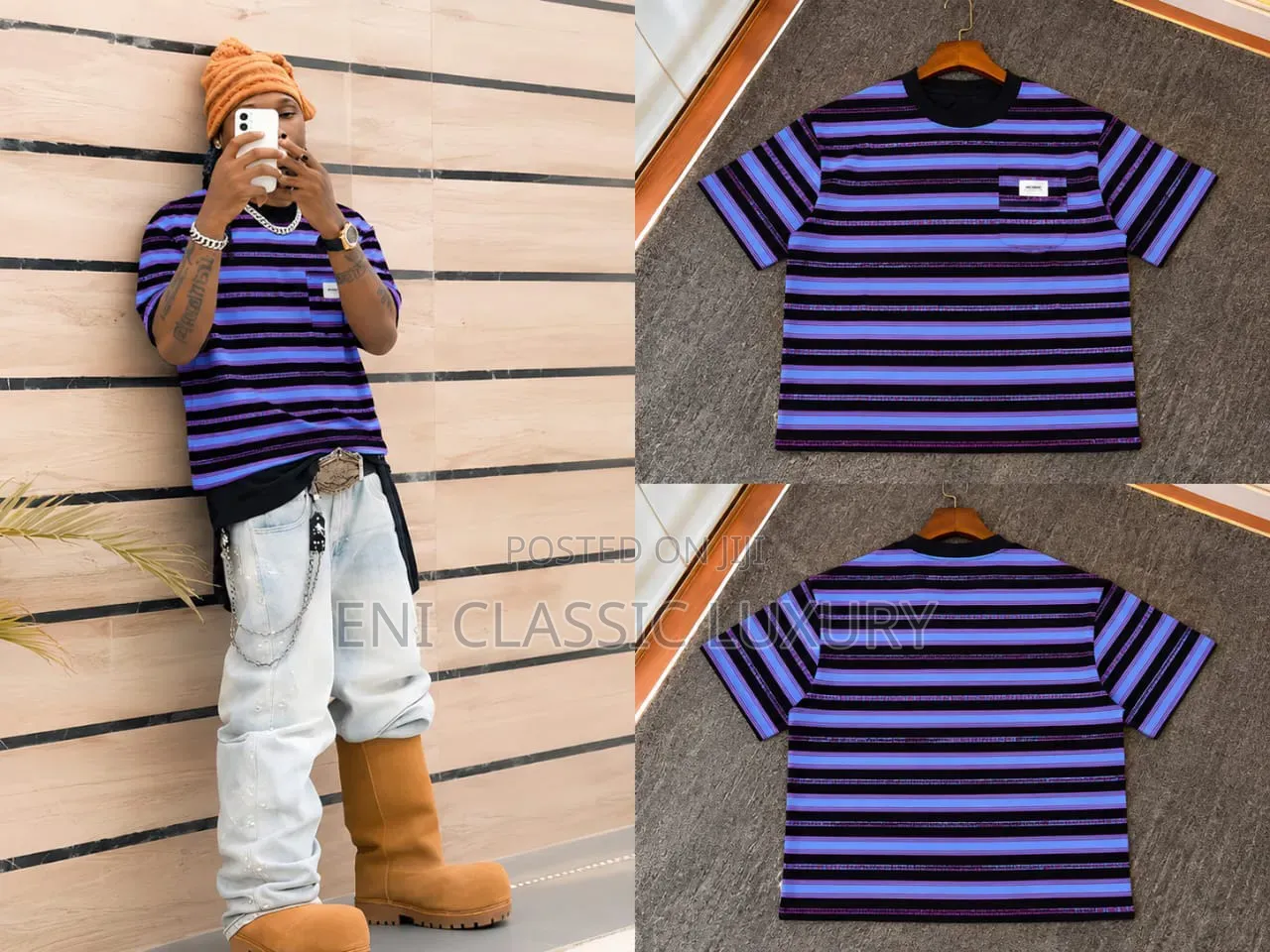 Pure Quality Luxury Men's Cargo Round Neck Best Quality Well Banded