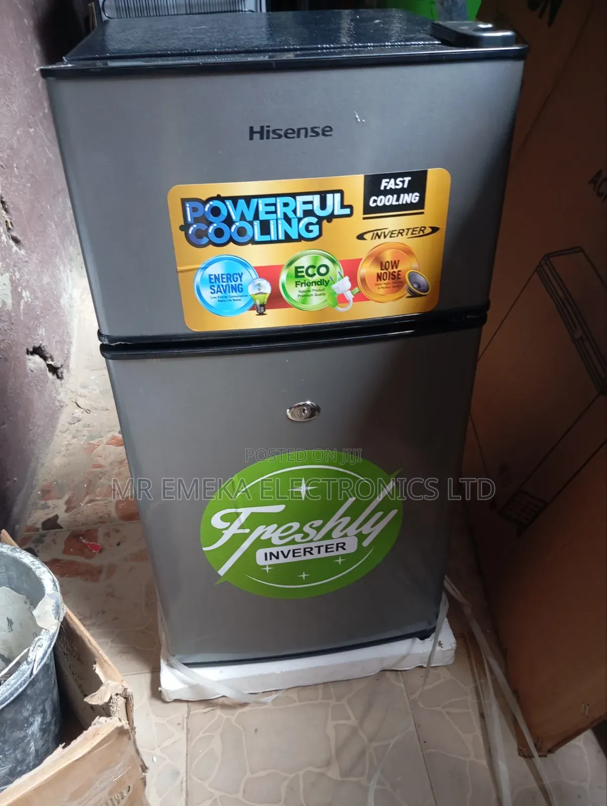 Hisense Table Top Double Door Fridge