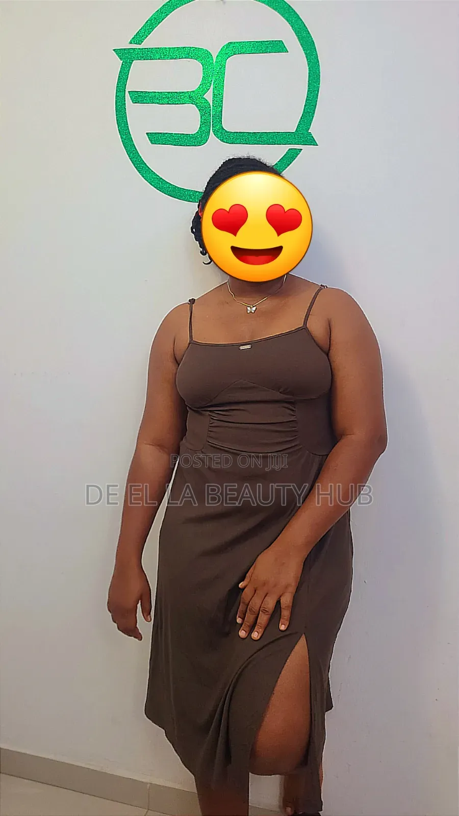 Chocolate Brown Midi Dress