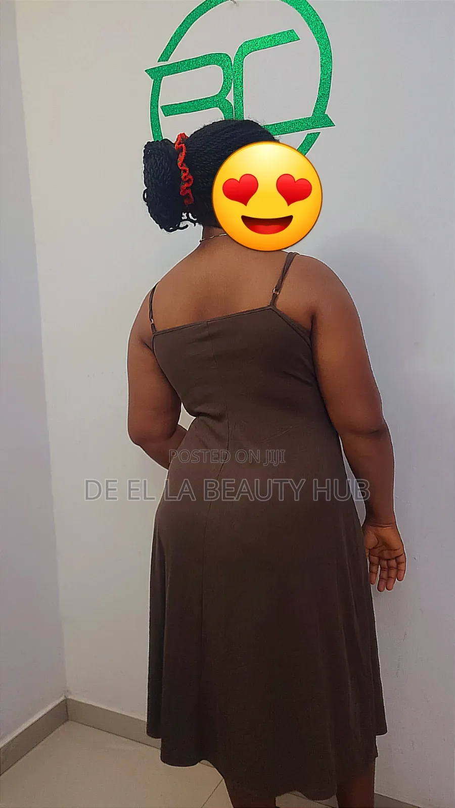 Chocolate Brown Midi Dress