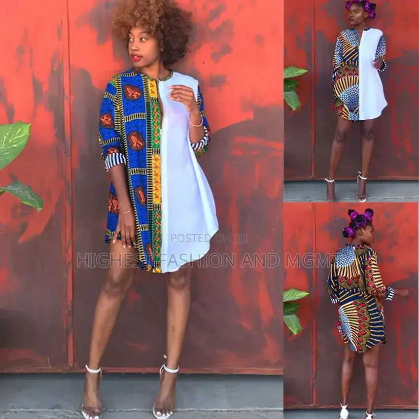 Long Shirt Print Dress