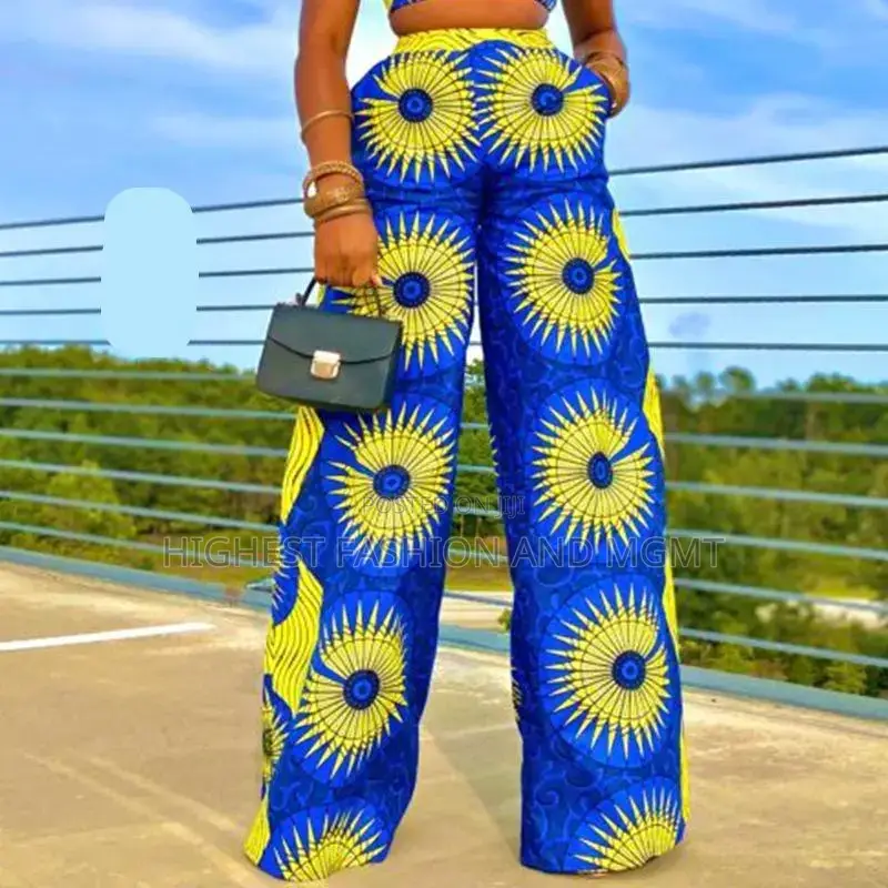 Loose High Waist Print Pant