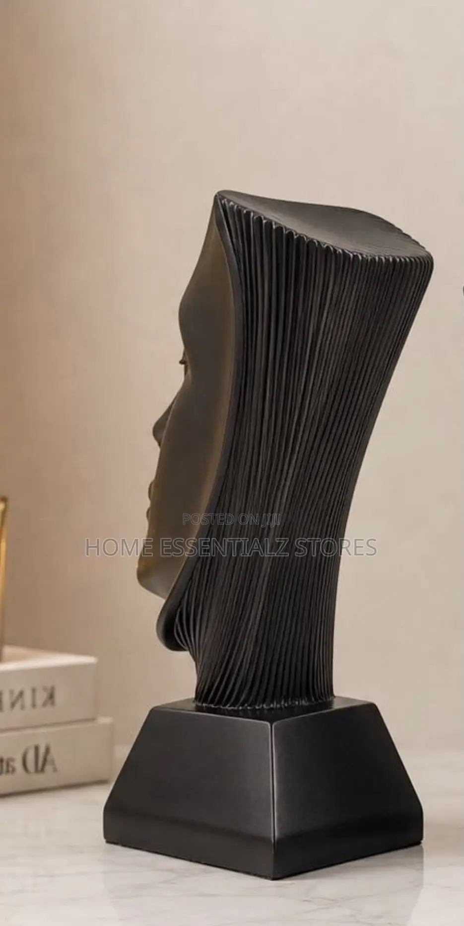Scholar Abstract Face Sculpture - Modern Decorative Bust Statue