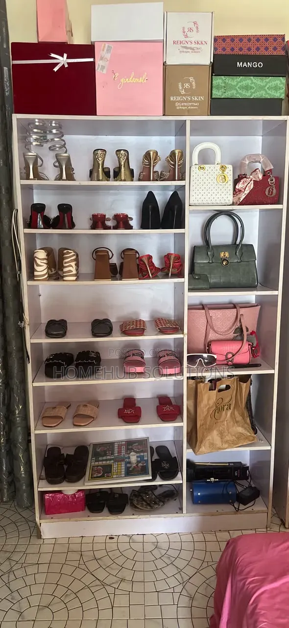 2 Units of Shoe and Bag Racks