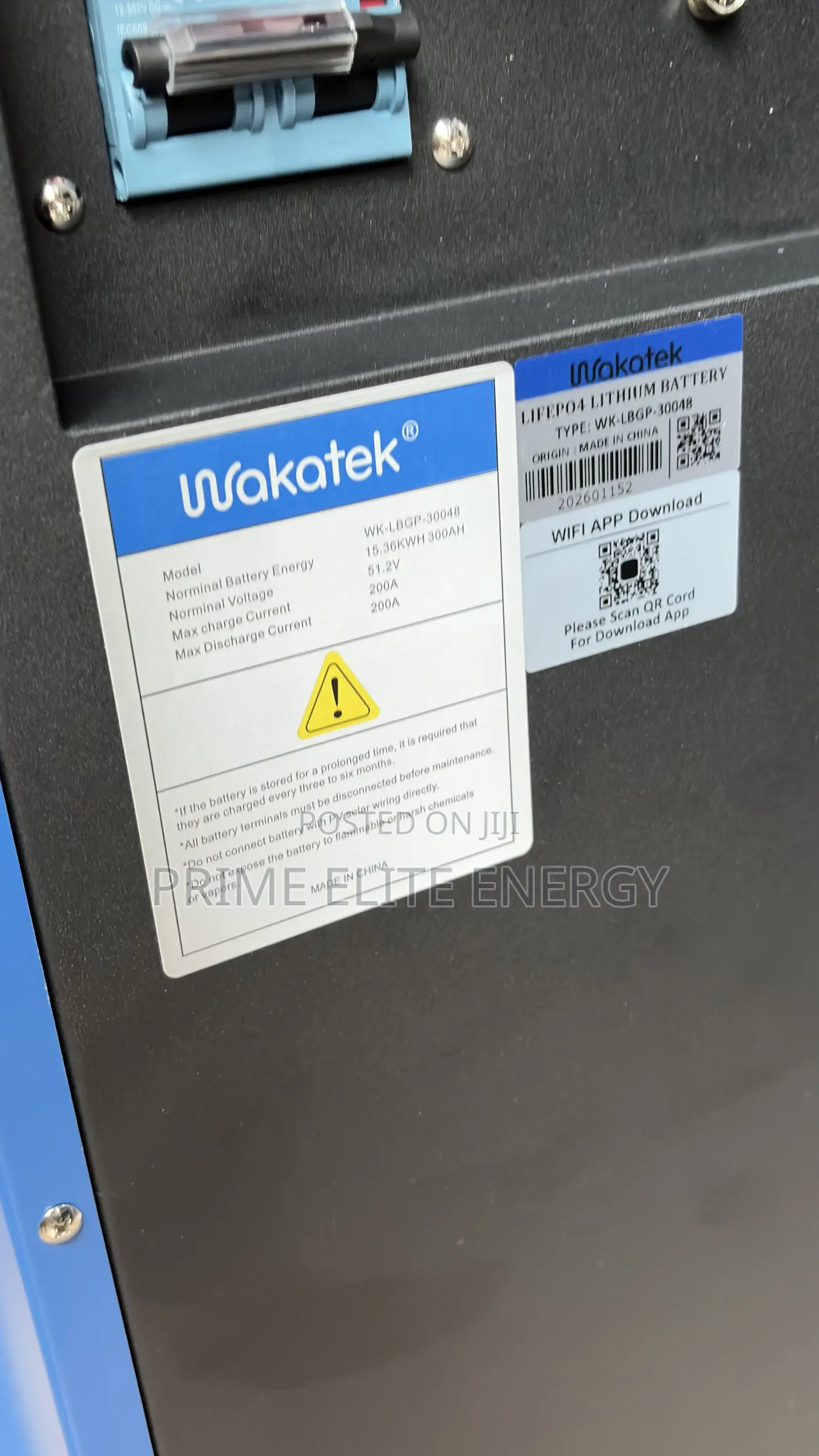 Wakatek 15kwh Lithium Battery 48v