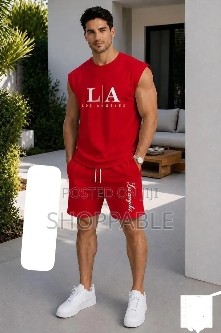 Sleeveless Men's Up and Down Short