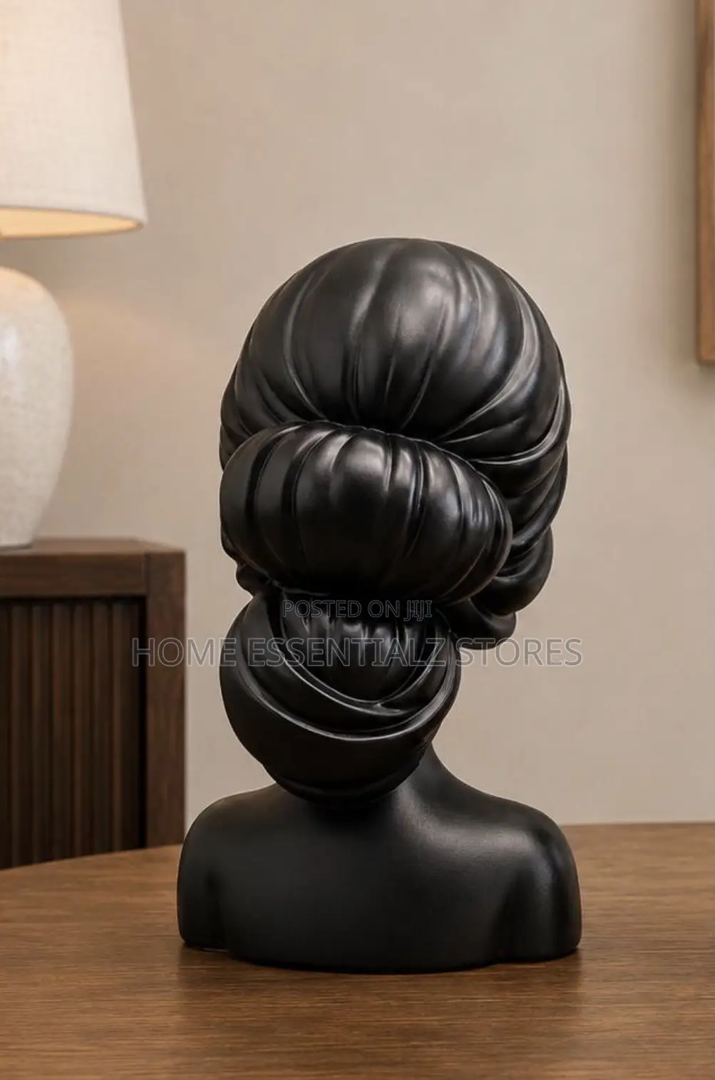 Milady Female Bust Sculpture - Elegant Lady Head Figurine Decor