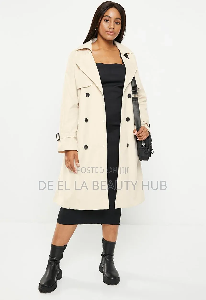 Classic Belted Coat Dress – Elegant Timeless