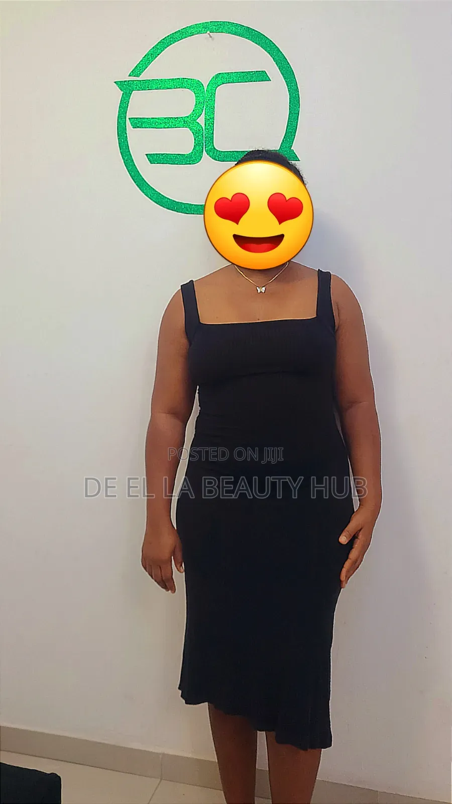 Black Midi Bodycon Dress