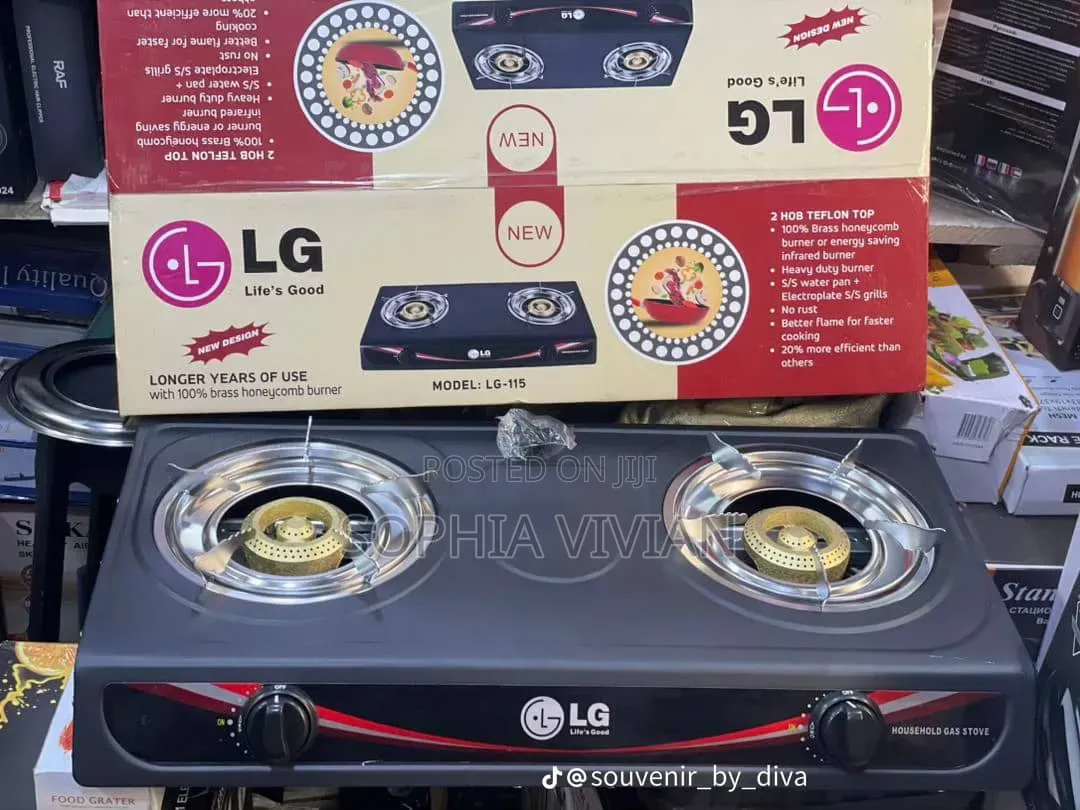 LG Model LG-115 Table Top 2-Burner Gas Cooker.