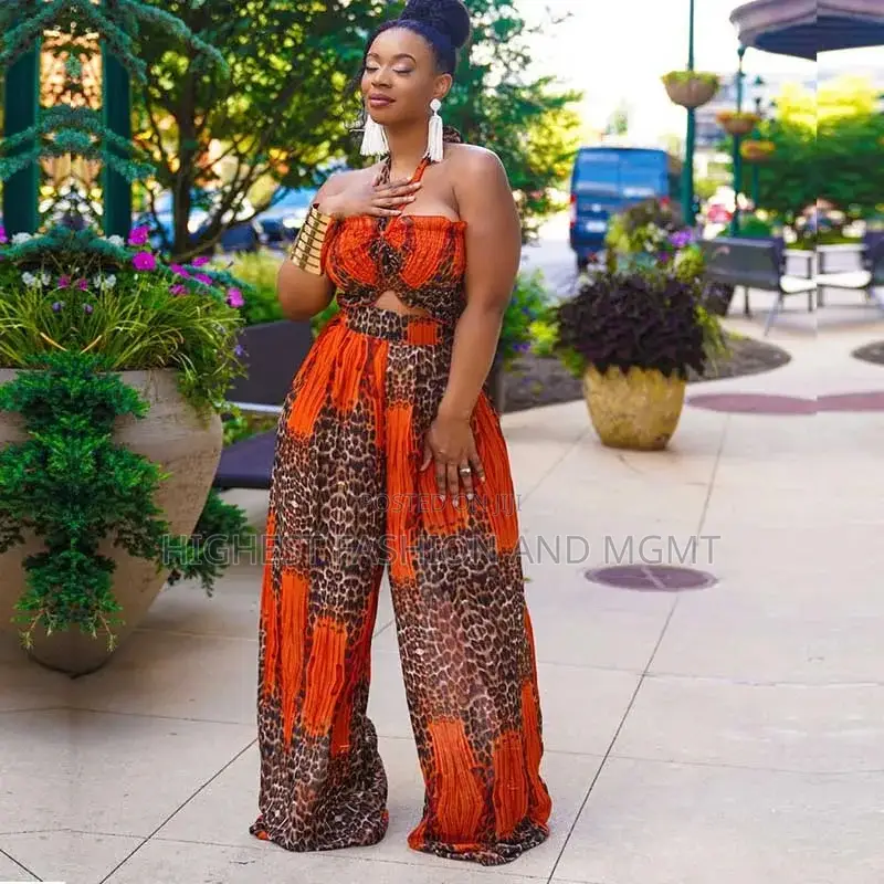 Sleeveless Print Jumpsuit