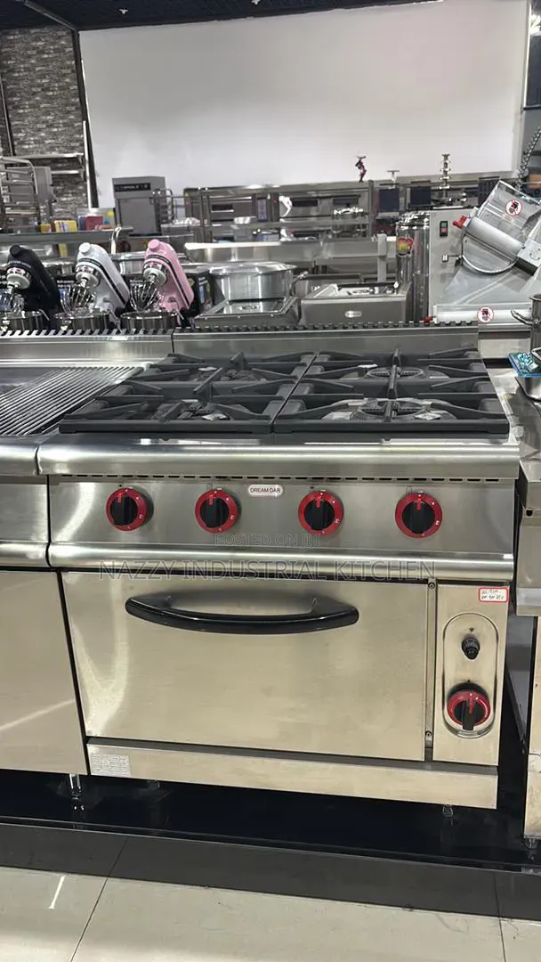 4burner Gas Cooker Oven