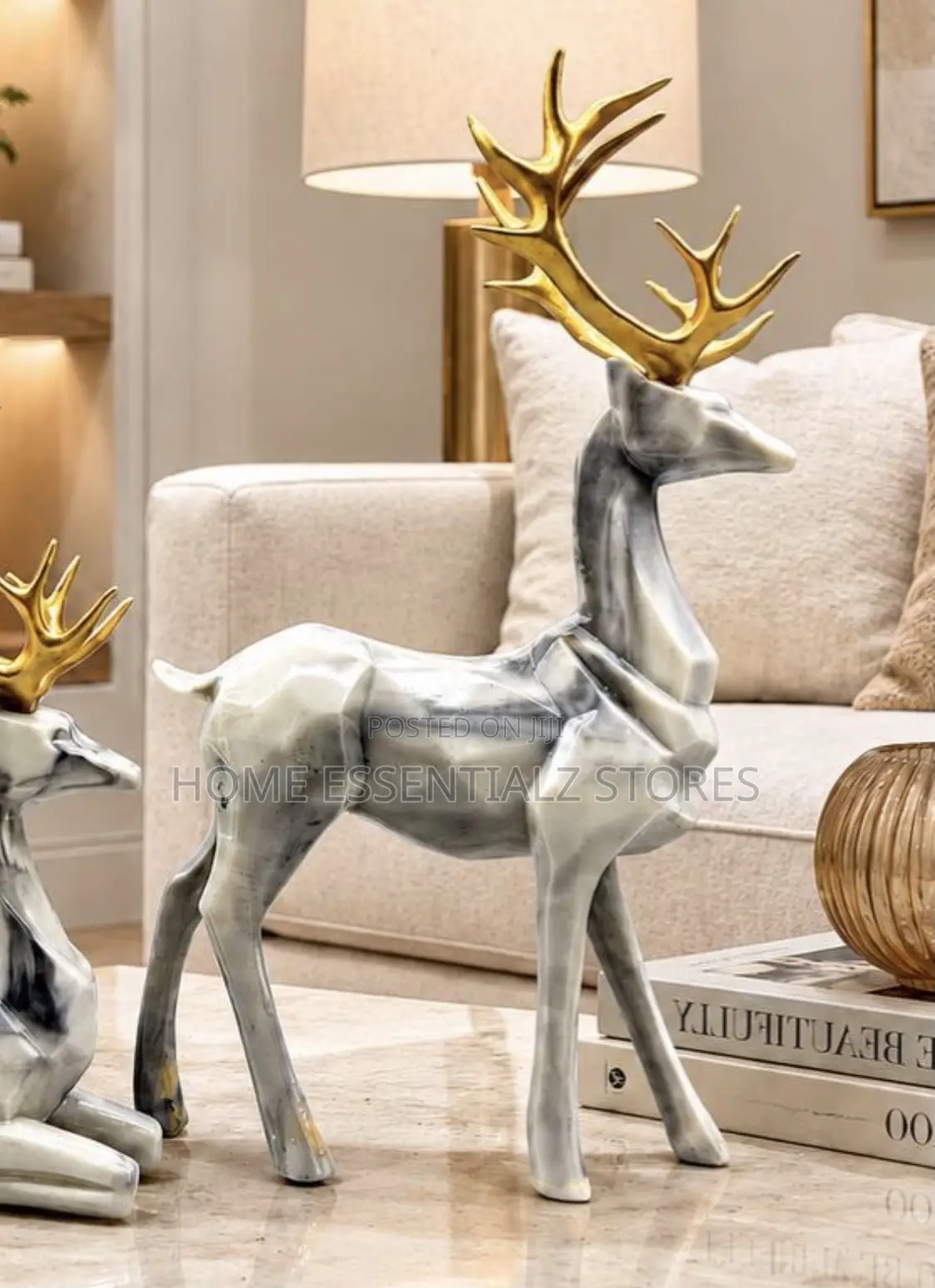Luxury Deer Figurine Set - Animal Figurines Gift Item