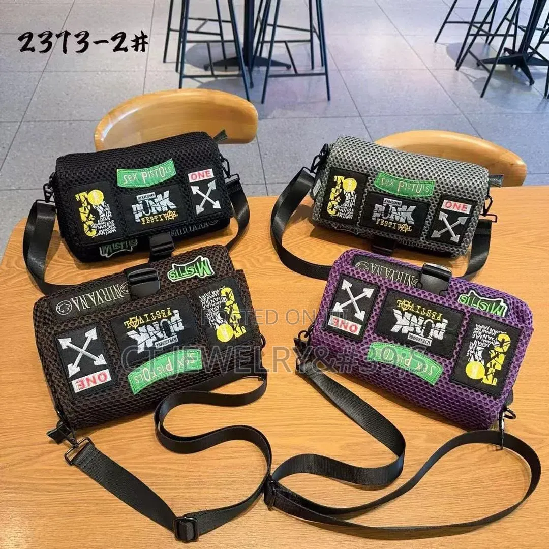 Original Kawz Shoulder Bag Distinctive Mesh Exterior Patches (Luxury)